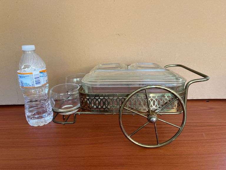 Vintage Refrigerator Dish Serving Wagon Cart Trice Auctions