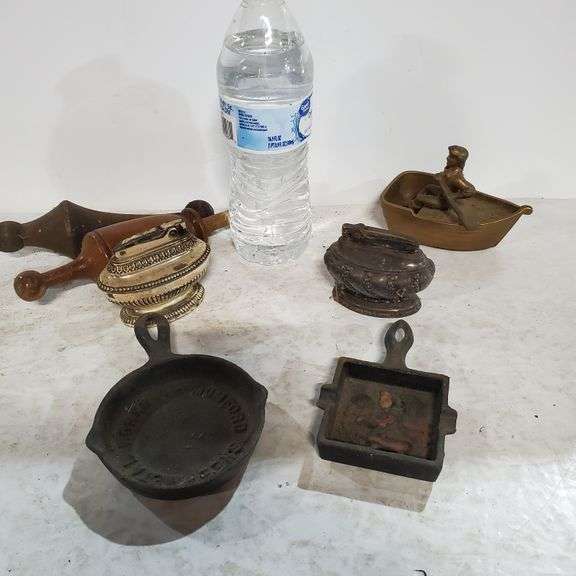 Antique Lighters,Old Metal Ashtrays And Odds And Ends Trice Auctions
