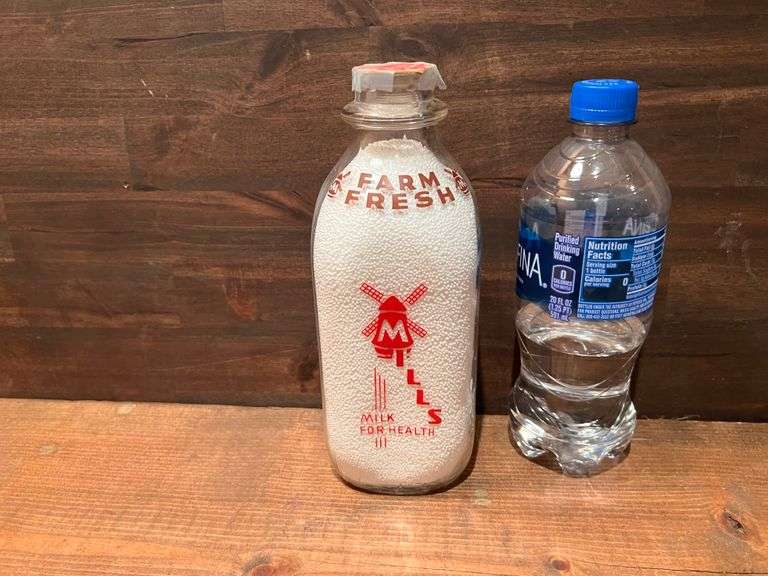 Vintage Mills Dairy Milk Bottle Trice Auctions