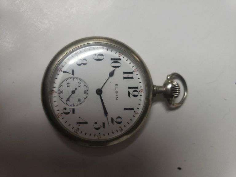 Mens Antique Elgin Pocket Watch Size 16 Trice Auctions