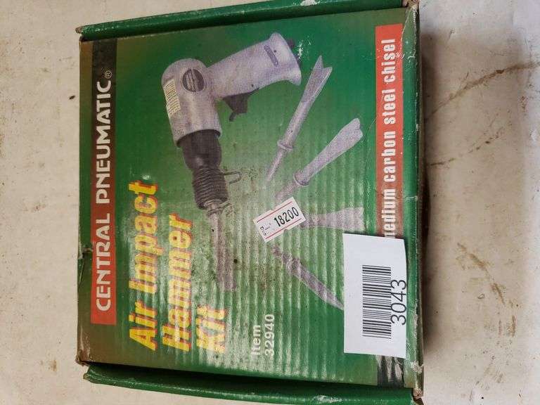 Central Pneumatic Air Impact Hammer Kit. New Trice Auctions