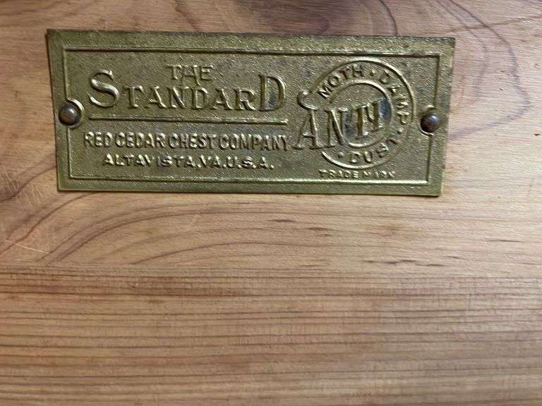 The Standard Red Cedar Chest Company Cedar Chest Trice Auctions