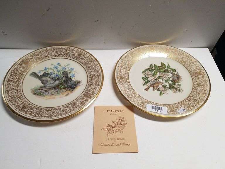 Decorative Lenox Bird Plates Trice Auctions