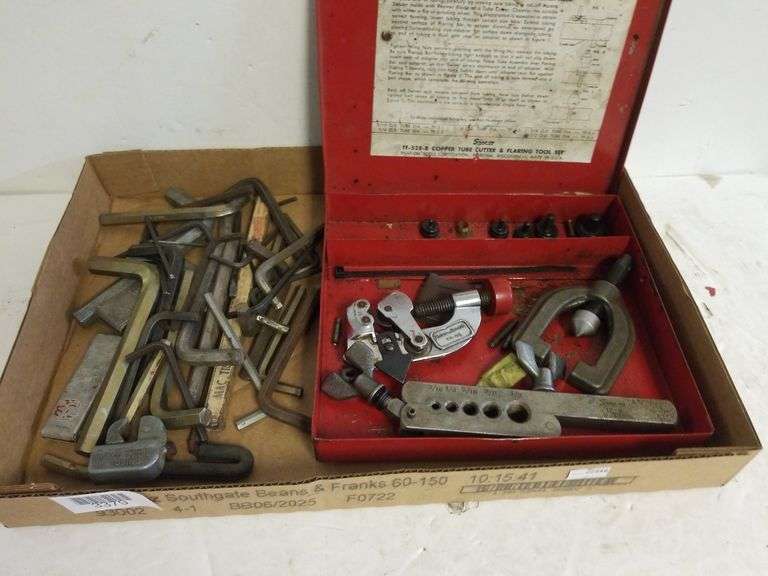 Assorted Hex Wrenches, Snap On Box , Snap On Flaring Tool Trice Auctions