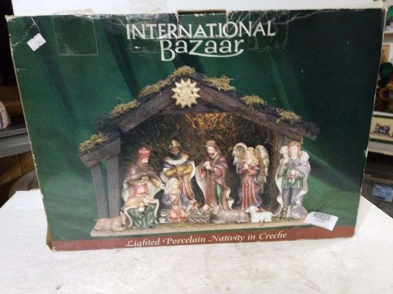 International Bazaar Porcelain Nativity Scene Trice Auctions