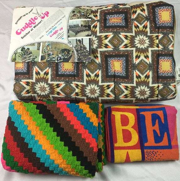 CuddleUp 52”x36” Snuggle or 72”x52” Comforter + 62”x43” Afghan + Beach