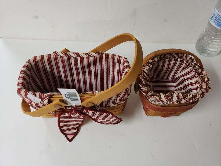 2 1995 Longaberger Baskets Trice Auctions