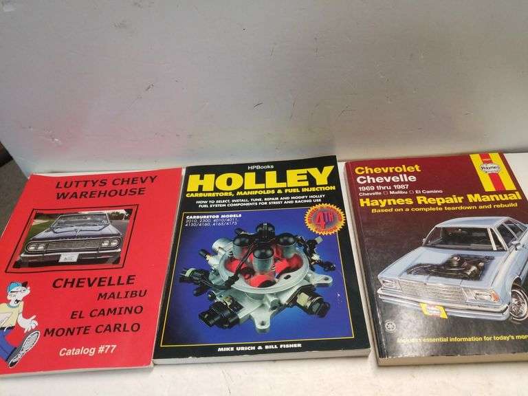 Chevrolet, Holley Car Manuals Trice Auctions