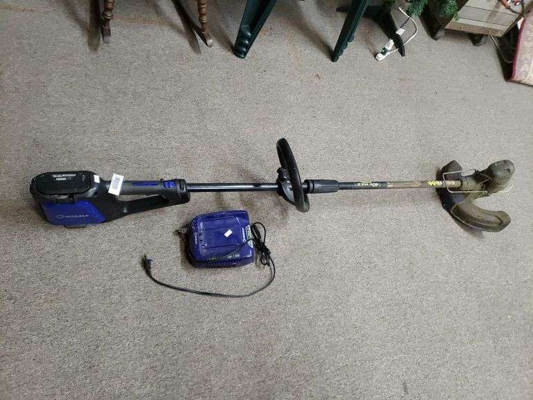 Kobalt Battery Weed Trimmer With Charger Trice Auctions
