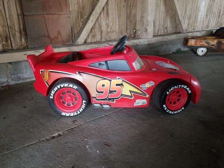 Lightning McQueen Power Wheels Car Trice Auctions