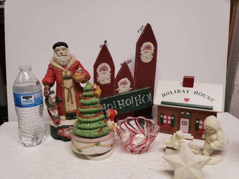 Christmas Decor Music Box, Recipe Box, Snowbabies & More Trice Auctions