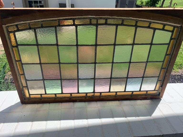 Antique Stained Glass Window From 1800’s Estate Trice Auctions
