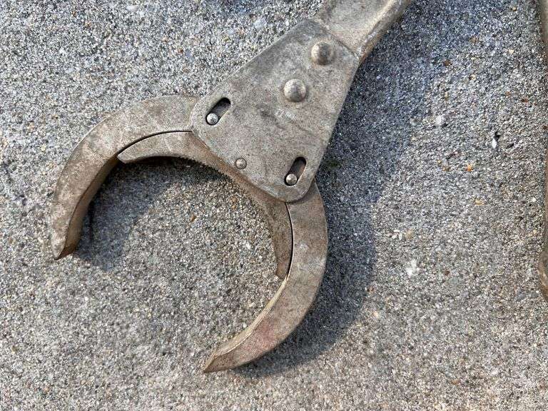 Two Jaw Gear Pullers & Conduit Wrench Set Trice Auctions