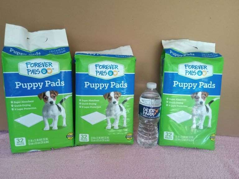 NEW 3 Packs Forever Pals Puppy Pads 32 in each pack Trice Auctions