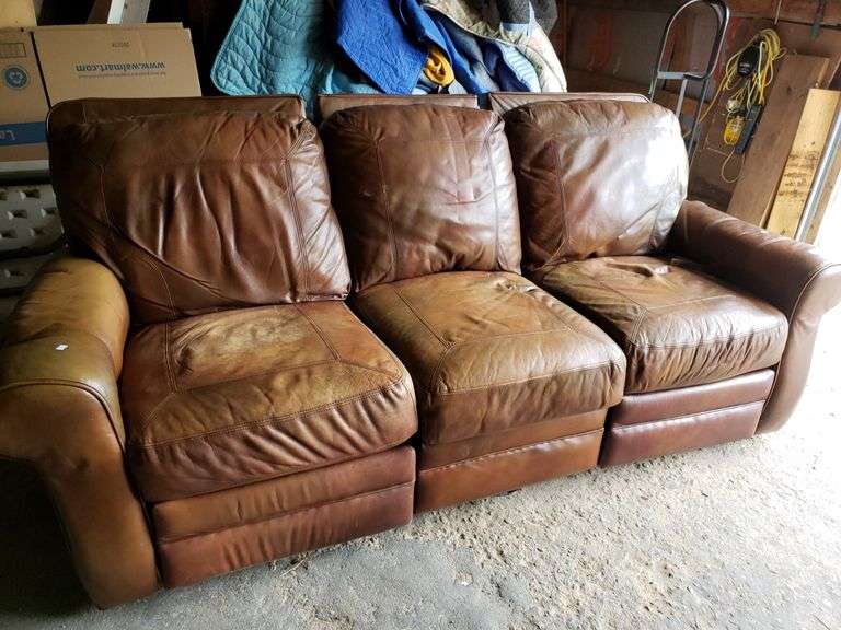 Leather Reclining Couch Trice Auctions