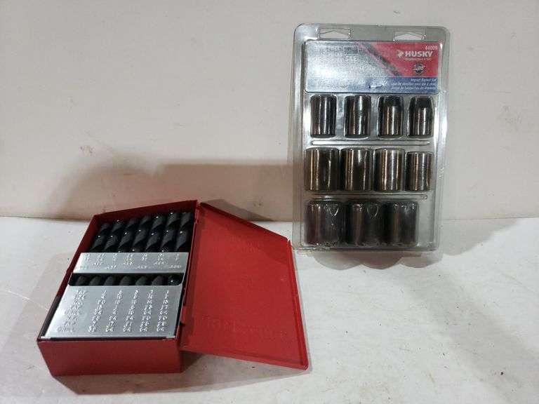 Craftsman Drill Bits And Husky Impact Socket Set. New Trice Auctions