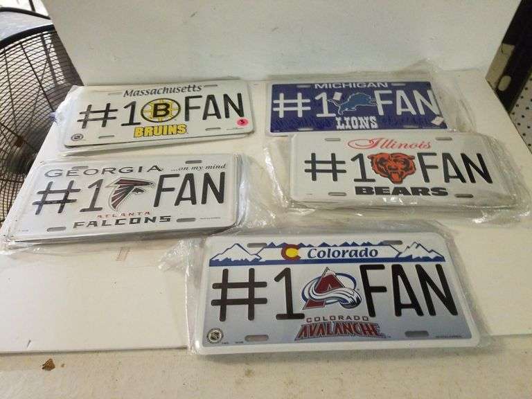 Sports License Plates(14) Trice Auctions