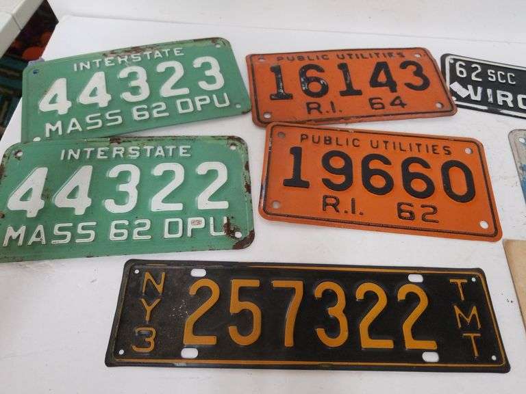 Lot Of Old License Plates Trice Auctions