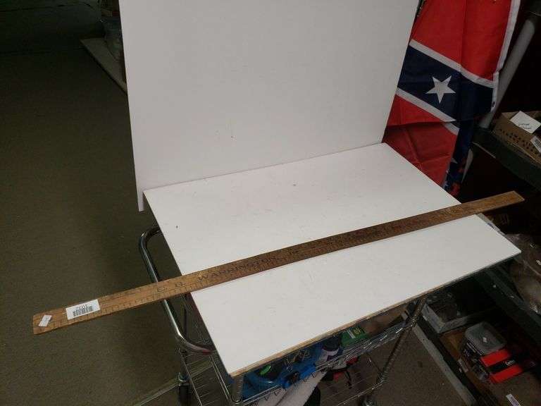 E.B. Warrington Jr. Felton Delaware Advertising Yardstick Trice Auctions