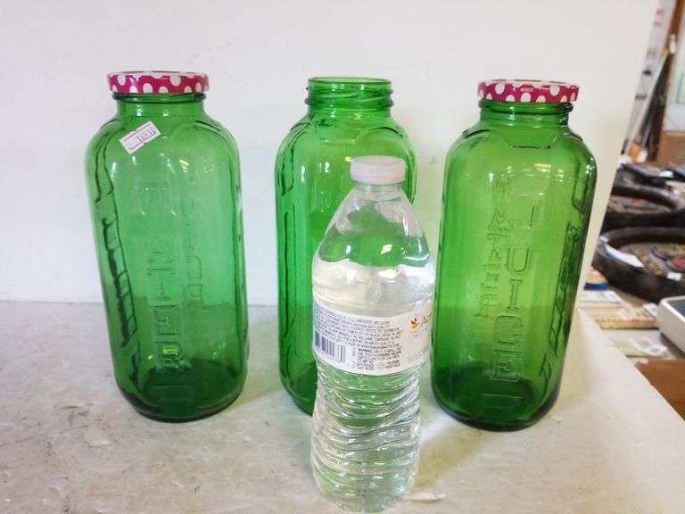 Green Glass Bottles Trice Auctions