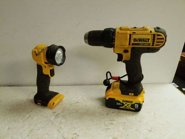 Dewalt Flashlight, Drill Trice Auctions