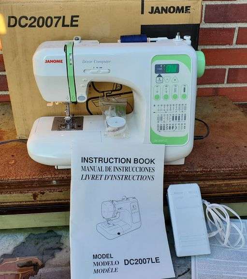Computerized Janome Sewing Machine Model DC2007LE Trice Auctions