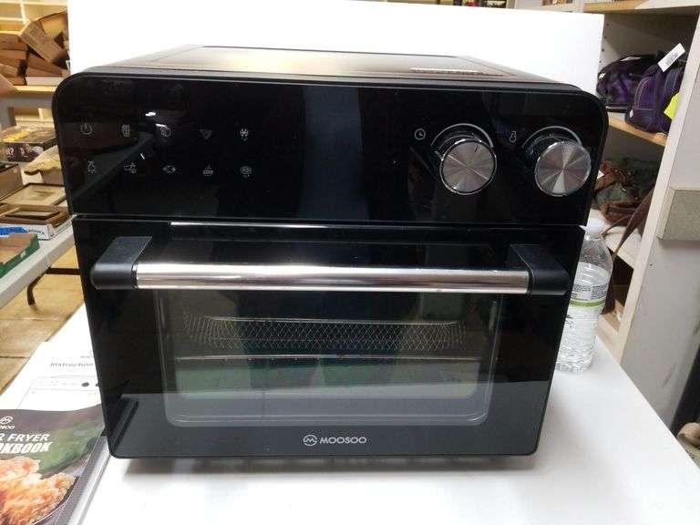 Moosoo Air Fryer Oven With Manual & Cookbook Complete Trice Auctions