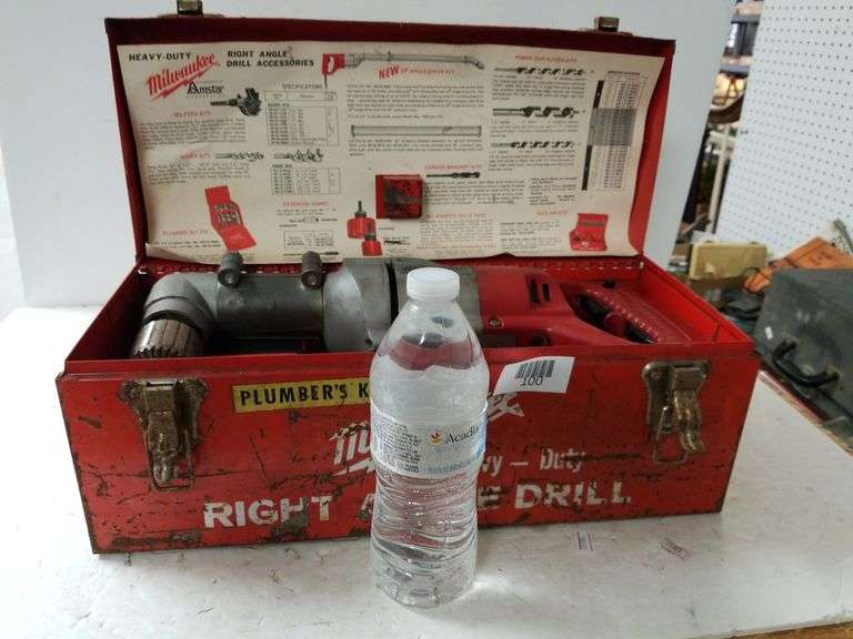 Milwaukee Right Angle Drill With Box Trice Auctions