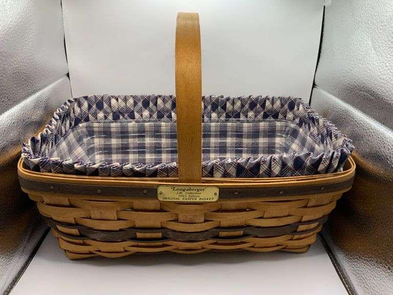 Longaberger JW Collection Original Easter Basket With Liner