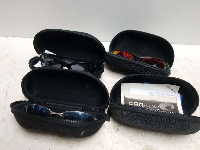 Costa Glass Cases With Sunglasses(? Sunglasses) Trice Auctions