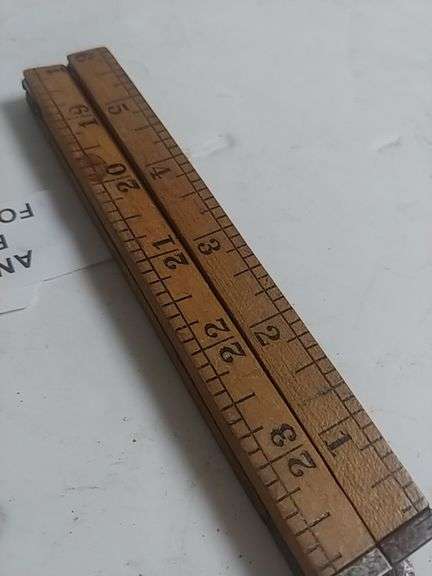 Antique Boxwood Folding Ruler - Trice Auctions