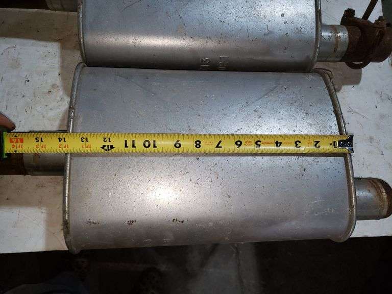 Pair Of Used Mufflers With Turndowns Trice Auctions
