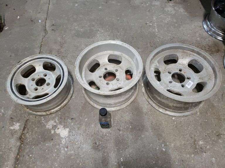 Different Rim Patterns 3 Aluminum Rims ( All Different Sizes And Bolt Patterns ) - Trice Auctions
