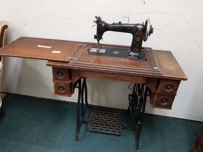 Vintage Wheeler & Wilson Sewing Machine Table Trice Auctions