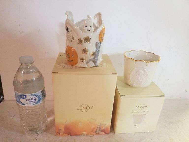 Lenox Votive Candle Holders Halloween & Angel Designs Trice Auctions