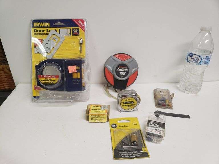 Irwin Door Lock Jig Package Open Unsure If Complete, Tape Measures
