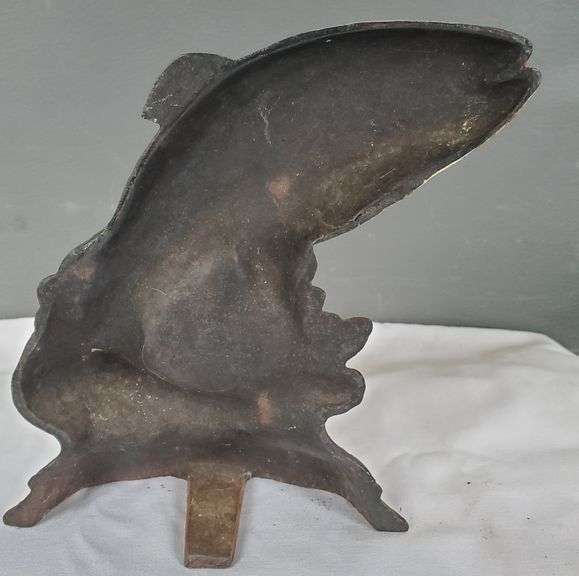 Old Cast Iron Bass/Fish Door Stop Trice Auctions