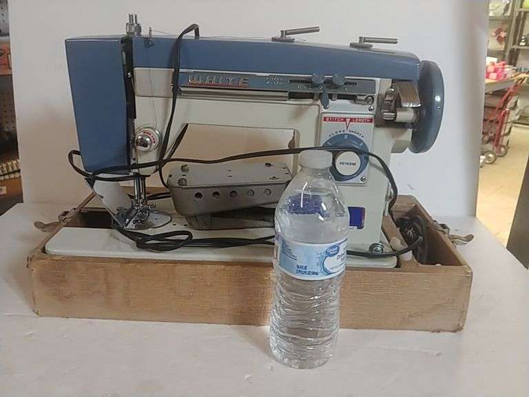 Vintage White Sewing Machine Trice Auctions
