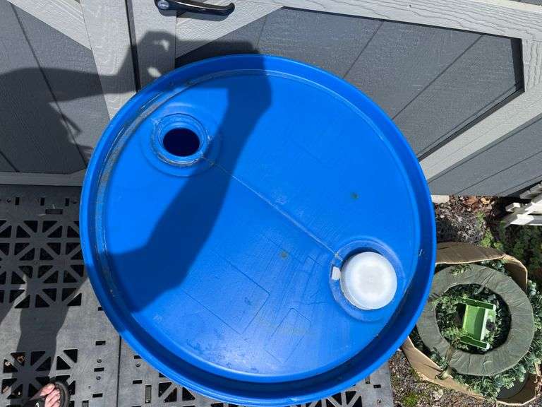 50 Gallon Empty Plastic Barrel Trice Auctions