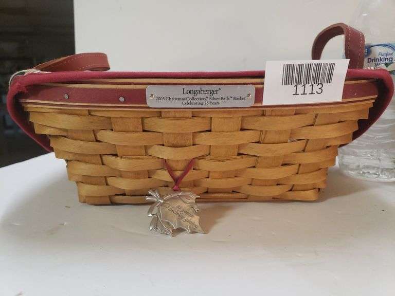 (2) Longaberger Baskets 2005 Silver Bells & 1994 Jingle Bell Trice