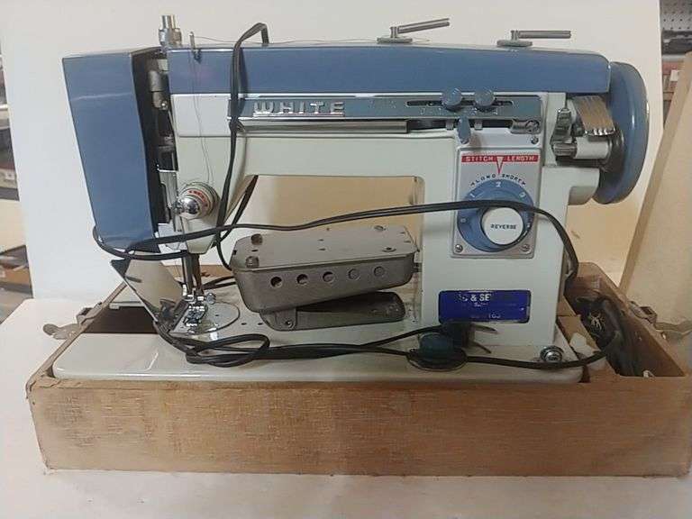 Vintage White Sewing Machine Trice Auctions