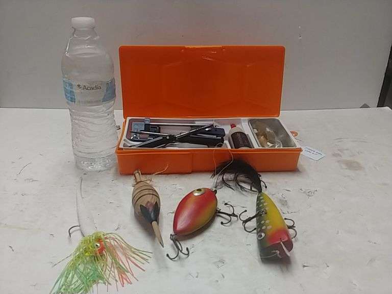 Fishing Reel Care Kit, Assorted Lures Trice Auctions