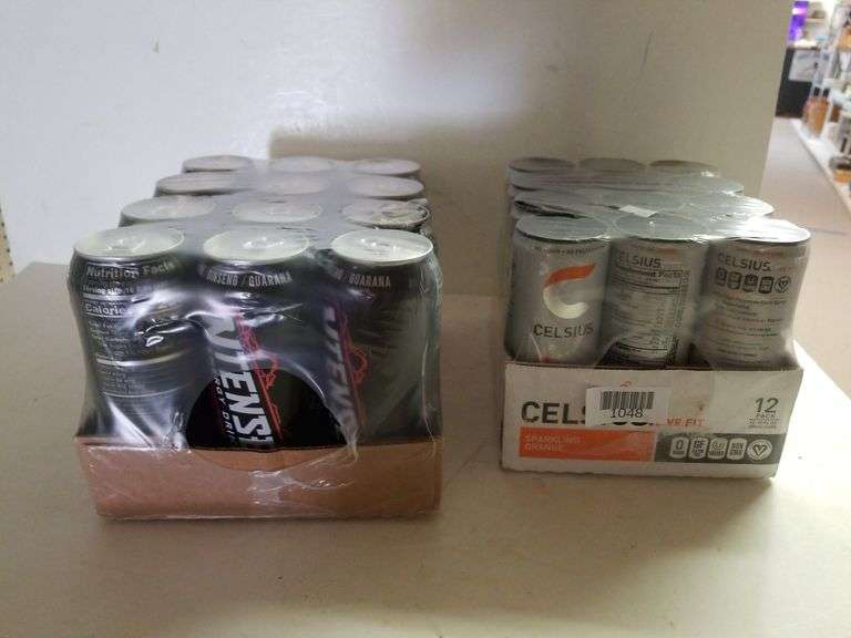 Ntense & Celsius Energy Drinks(12 ea) Trice Auctions