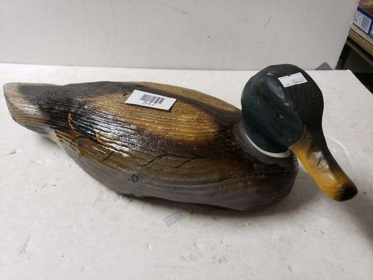 Duck Decoy With Signature Trice Auctions