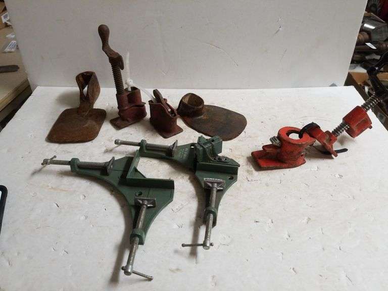 Craftsman Mitre Clamp Corner, Iron Pipe Clamp & More Trice Auctions
