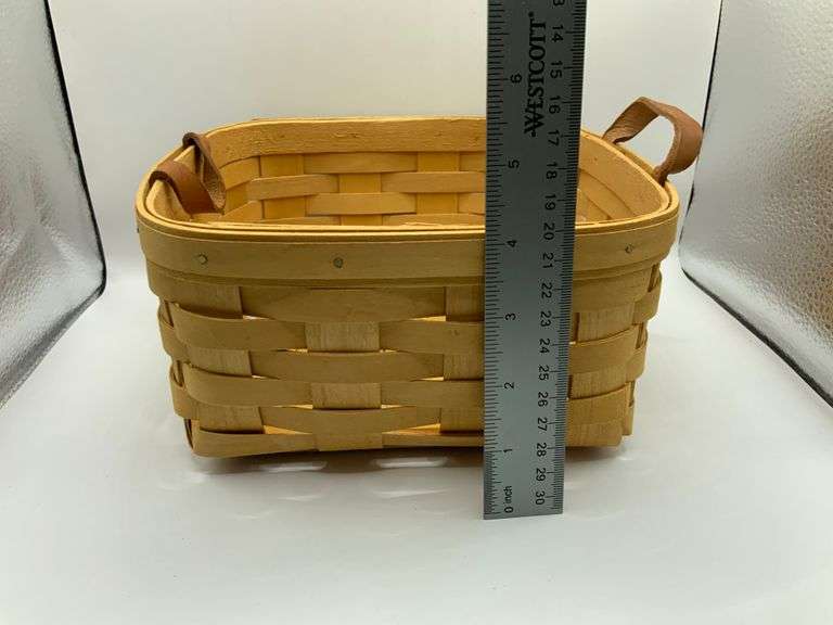 ROYCE Craft Baskets / Longaberger former Weaver Large Square Basket Trice Auctions