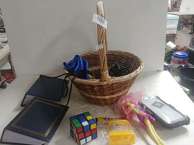 Basket, Photo Albums, Rubix Cubes & More Trice Auctions