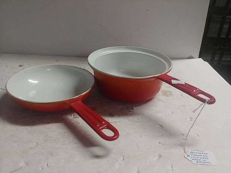 Enameled Descoware Cookware With Heat Rings Made In Belgium Trice