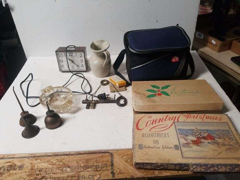 Westclox Clock, Oil Dispensers, Ashtray & More Trice Auctions
