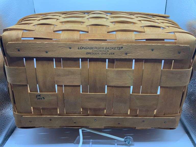 Longaberger Market Basket With Stationary Handle Trice Auctions